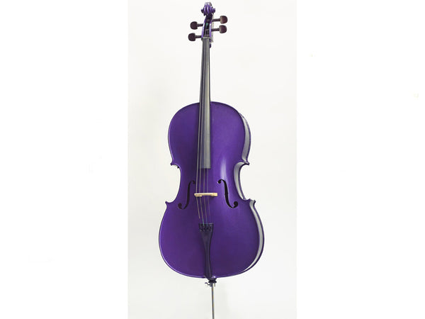 Stentor Harlequin Cello Outfit - Purple - Set Up - 1/2