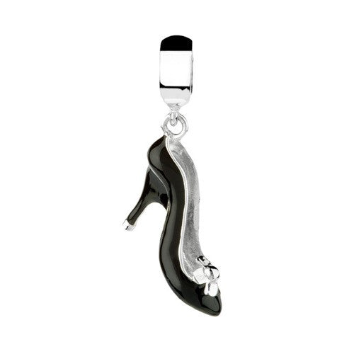 Fashion - Black Sassy Shoe Drop Charm