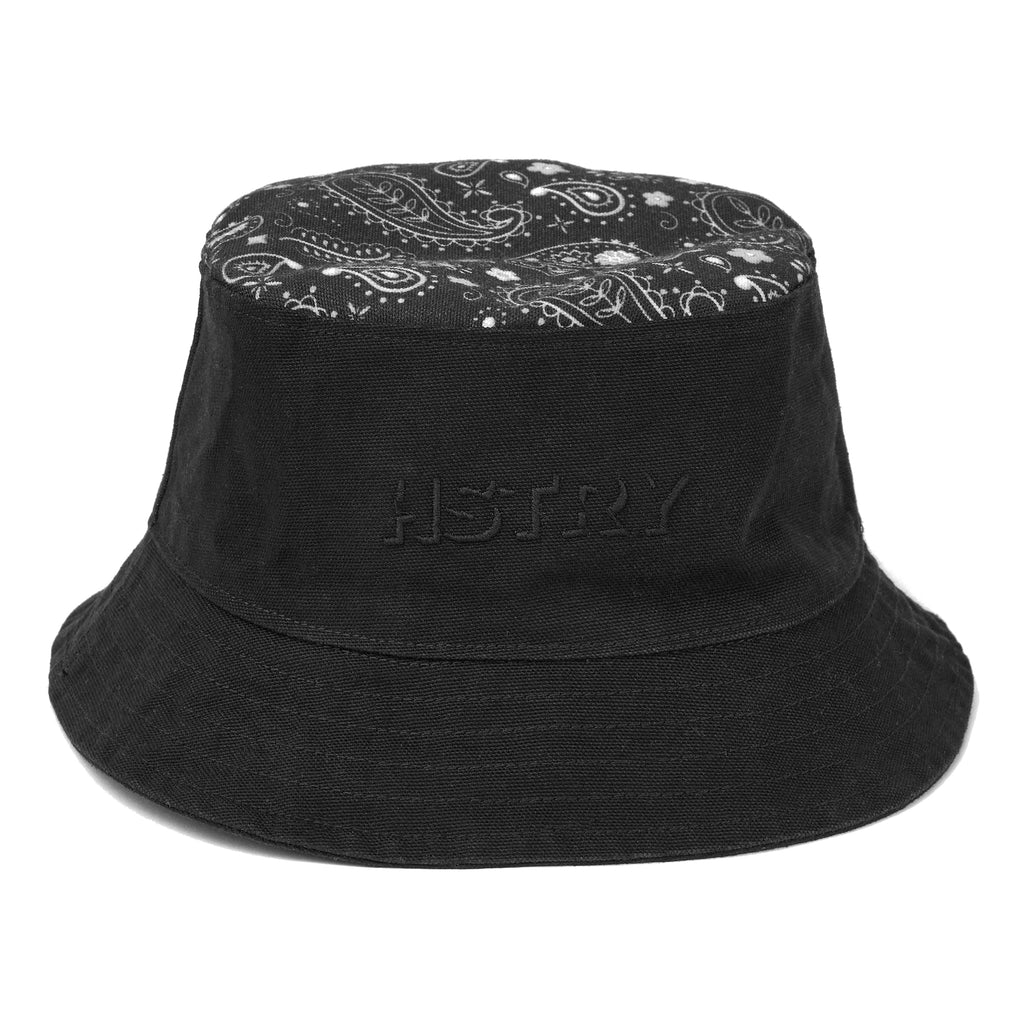 PMO canvas bucket hat#1 black