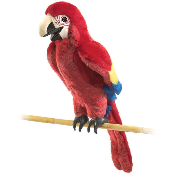 Folkmanis Scarlet Macaw Hand Puppet | Hand Puppets