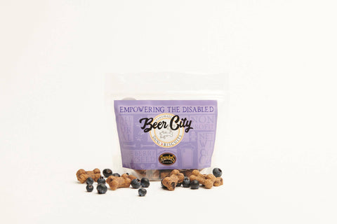 Beer City Dog Biscuits - 8 oz Blueberry Biscuits
