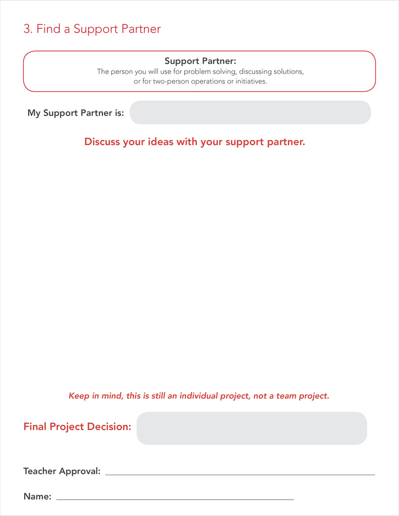 Time Timer Curriculum Personal Project Planner Support Partner