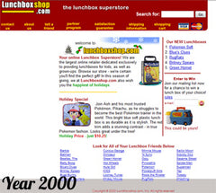 Lunchbox.com in the year 2000