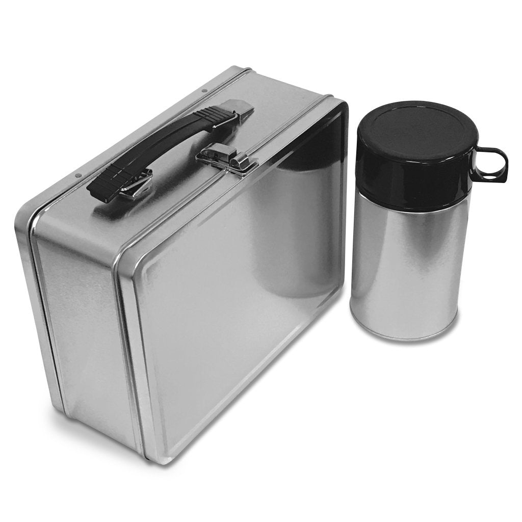 Onschuldig Brutaal omvatten Plain Metal Lunch Box and Thermos Bottle | Lunchbox.com