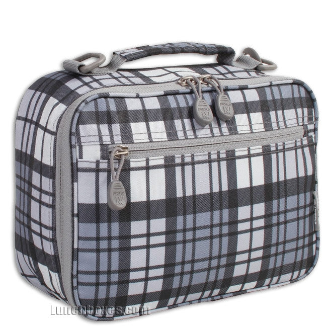 plaid lunch box