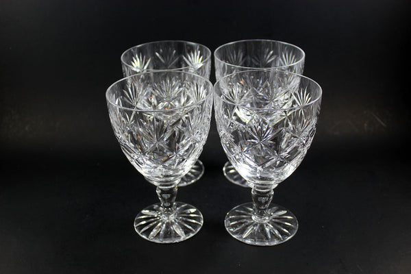 crystal water goblets