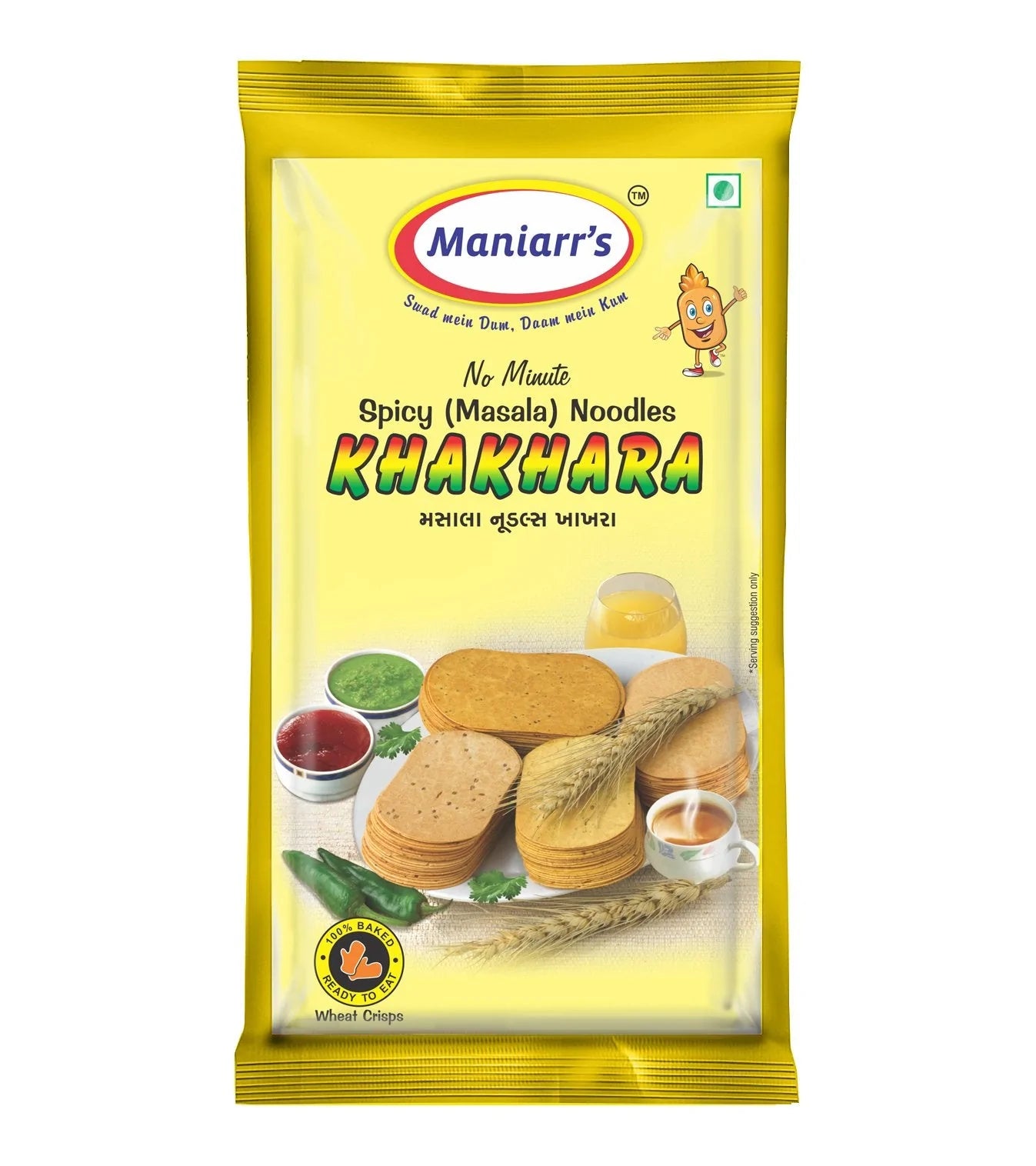 0004 A2 Maniarrs Khakhara with 4 Flavors (360 gm, Pack Of 8) Maniarr's