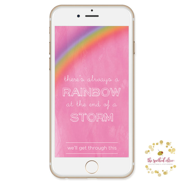 Rainbow Encouragement Text Message - Free Digital Download by The Spotted Olive