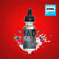 BAD SALT BAD BLOOD 30ML NICOTINE SALT VAPE EJUICE 1 OAK WHOLESALE