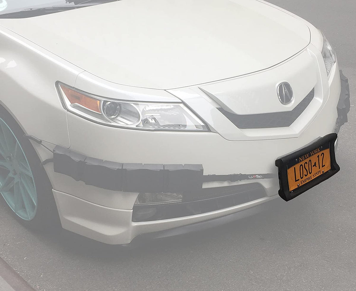 Details about   Flexible & Shock Absorbing Front Bumper License Plate Protector by BumperArmo