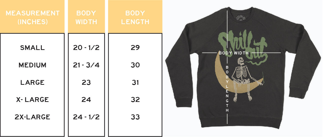 In God We Must Sweatshirt Sizing Guide