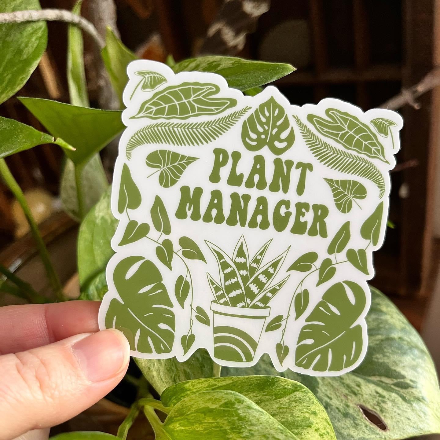 Plant Manager, Vinyl Sticker – Sage Virgo