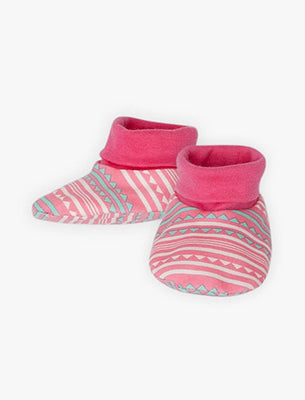 Cute and comfy cotton booties for babies