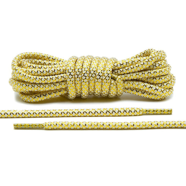 Metallic Gold/White Rope Laces | Rope 