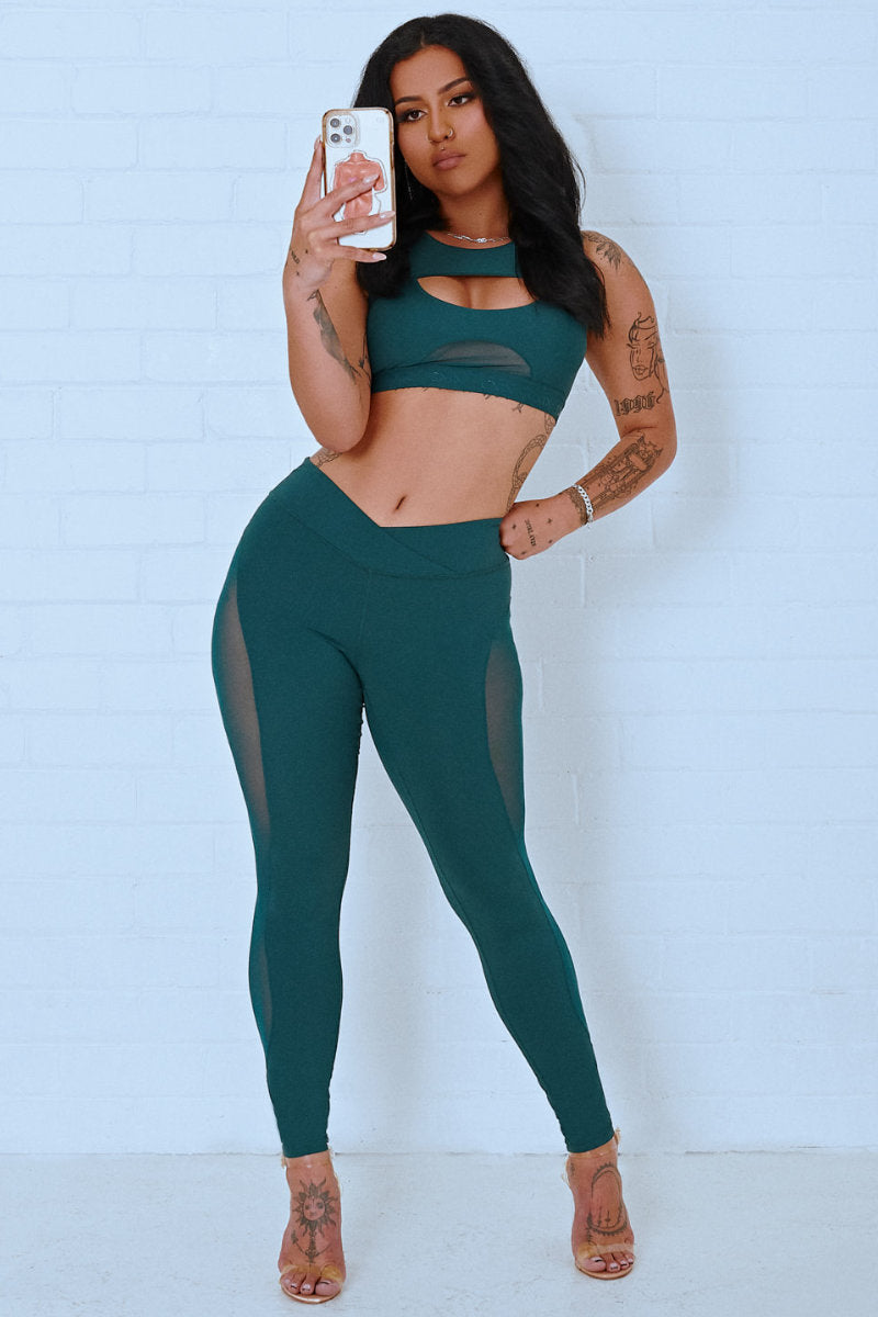 CXIX Baddie Leggings - Teal-Creatures of XIX-Redneck buddy