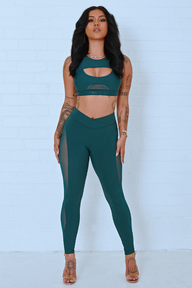 CXIX Baddie Leggings - Teal-Creatures of XIX-Redneck buddy