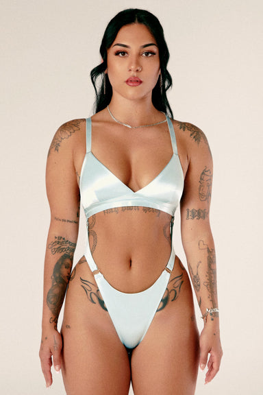 CXIX Aphrodite Bodysuit - Blue Satin-Creatures of XIX-Redneck buddy