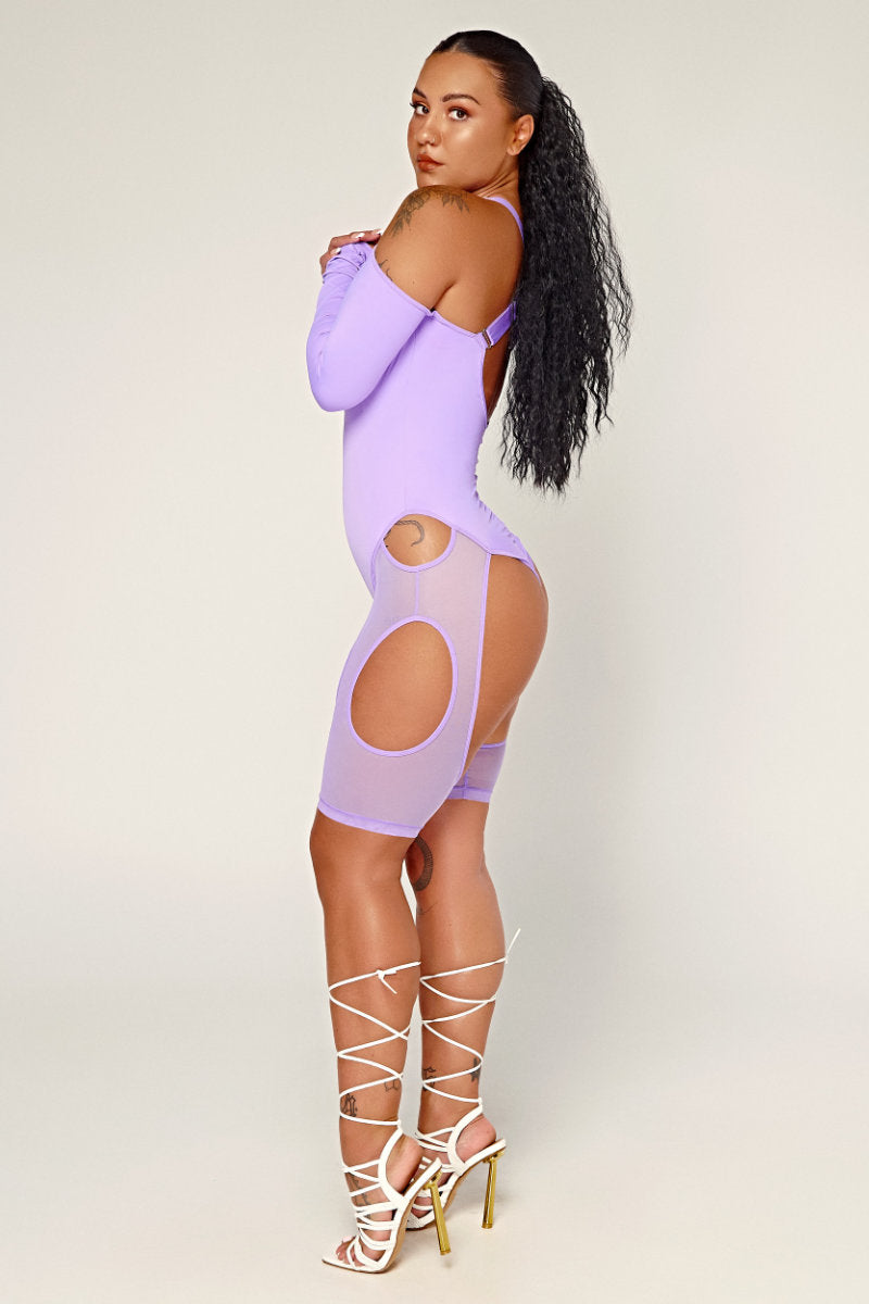 CXIX Dollhaus Mesh Bodysuit - Purple-Creatures of XIX-Redneck buddy