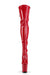 Pleaser USA Flamingo-3063 8inch Thigh High Pleaser Boots - Patent Red-Pleaser USA-Redneck buddy
