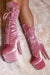 Hella Heels BabyDoll Velvet 7inch Boots - Downtown Doll-Hella Heels-Redneck buddy