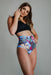 Pole Addict High Waisted Shorts - Tropical Flowers-Pole Addict-Redneck buddy