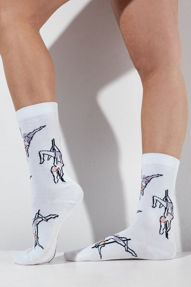 RAD Pole Move Socks - White-RAD-Redneck buddy