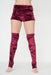 Paradise Chick Animal Leg Warmers (with kneepads) - Burgundy Velvet-Paradise Chick-Redneck buddy