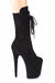 Pleaser USA Flamingo-1050FS Faux Suede 8inch Pleaser Boots - Black-Pleaser USA-Redneck buddy