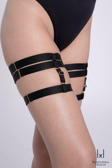 Bandurska Leg Garter Accessory - Black (2 Pack)-Bandurska-Redneck buddy