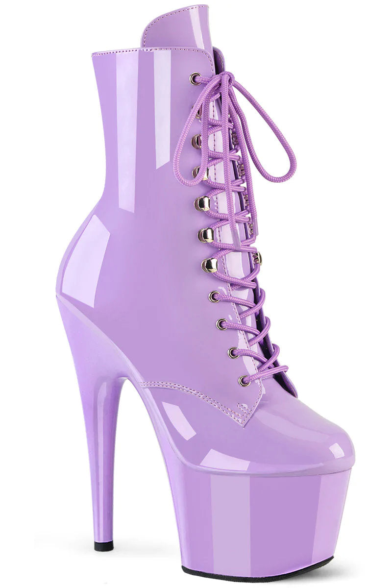 Pleaser USA Adore-1020 7inch Pleaser Boots - Patent Lavender-Pleaser USA-Redneck buddy