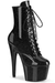 Pleaser USA Adore-1020GP 7inch Pleaser Boots - Black Glitter-Pleaser USA-Redneck buddy