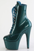 Pleaser USA Adore-1020GP 7inch Pleaser Boots - Teal Glitter-Pleaser USA-Redneck buddy