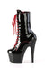 Pleaser USA Adore-1040TT 7inch Pleaser Boots - Patent Black/Red-Pleaser USA-Redneck buddy