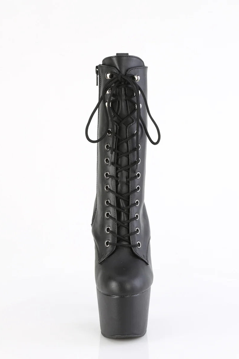 Pleaser USA Adore-1049WR 7inch Pleaser Boots - Matte Black-Pleaser USA-Redneck buddy