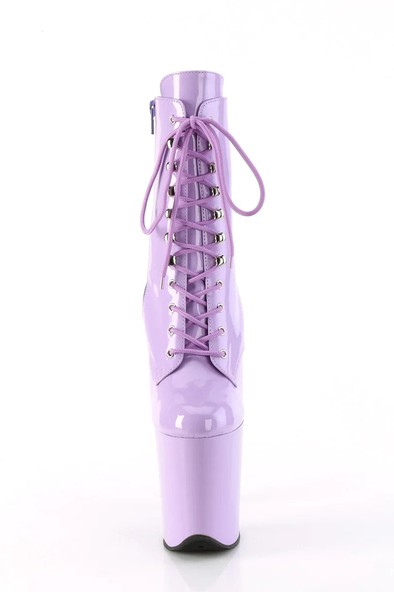 Pleaser USA Flamingo-1020 8inch Pleaser Boots - Patent Lavender-Pleaser USA-Redneck buddy