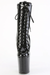 Pleaser USA Flamingo-1040GP 8inch Pleaser Boots - Black Glitter-Pleaser USA-Redneck buddy