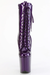 Pleaser USA Flamingo-1040GP 8inch Pleaser Boots - Purple Glitter-Pleaser USA-Redneck buddy