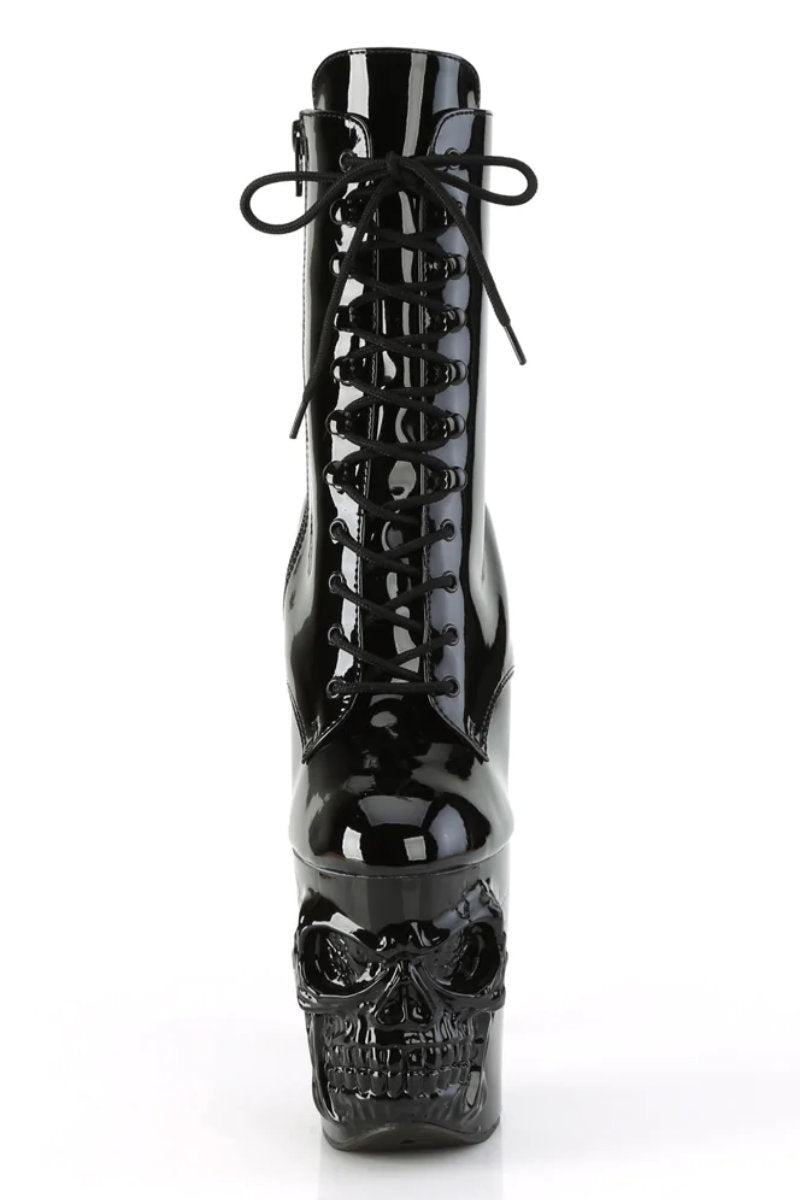 Pleaser USA Rapture-1020 8inch Pleaser Boots - Patent Black-Pleaser USA-Redneck buddy