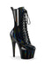 Pleaser USA Adore-1040WR 7inch Pleaser Boots - Holographic Black-Pleaser USA-Redneck buddy