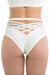 Poledancerka X High Leg Shorts - Ivory White-Poledancerka-Redneck buddy