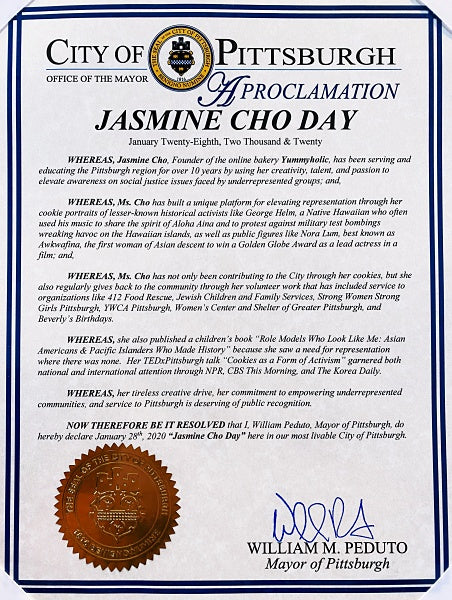 Jasmine Cho Day Proclamation