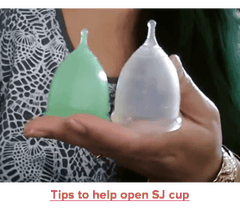 Tips to help open Super Jennie menstrual cup