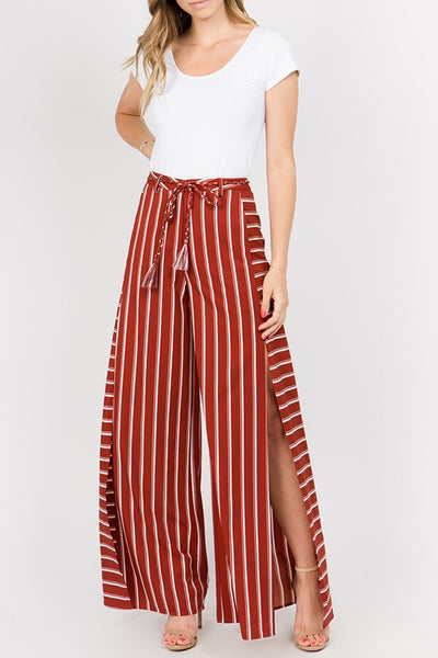 Darling Red Striped Pants – Trèscool