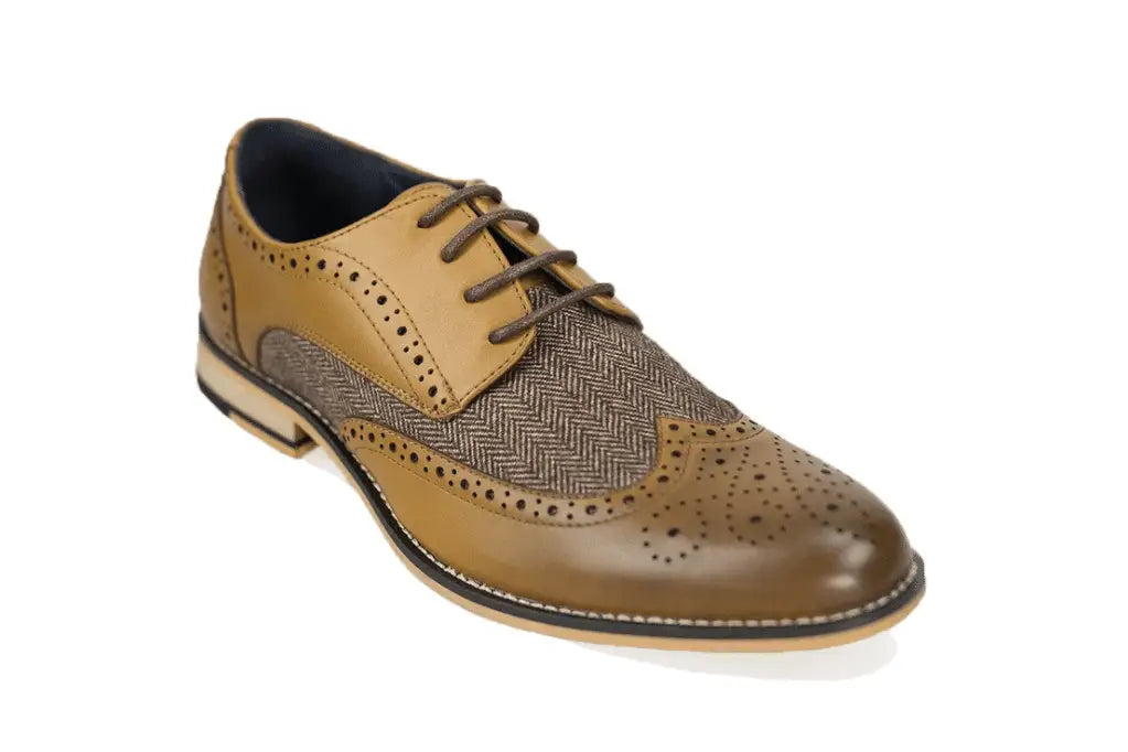 Donker bruine tweed schoenen / Horatio - The Garrison