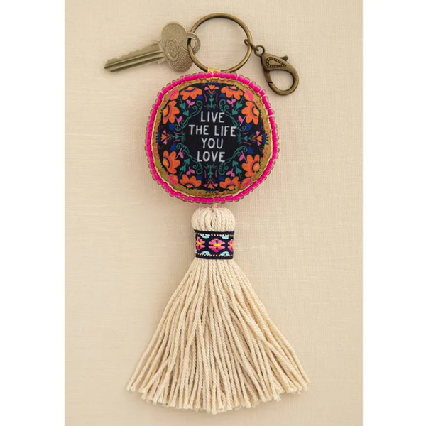 How To Make A Colorful, Fun Rope And Yarn Keychain