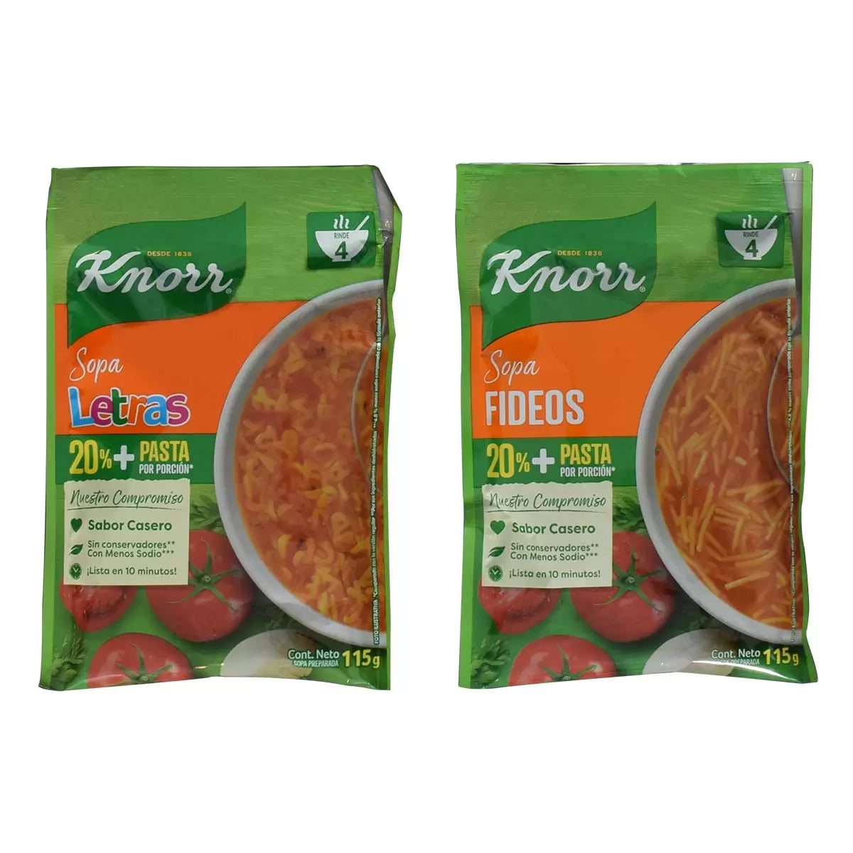 Sopas Surtidas Knorr 10p115g Koz Mayoreototal 8133