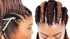 tree braids cornrows for beginners hair tutorial