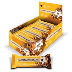 Maximuscle Protein Bars One Size / Yellow / Unisex Maximuscle Protein Bars - Caramel Millionaires 12x45g