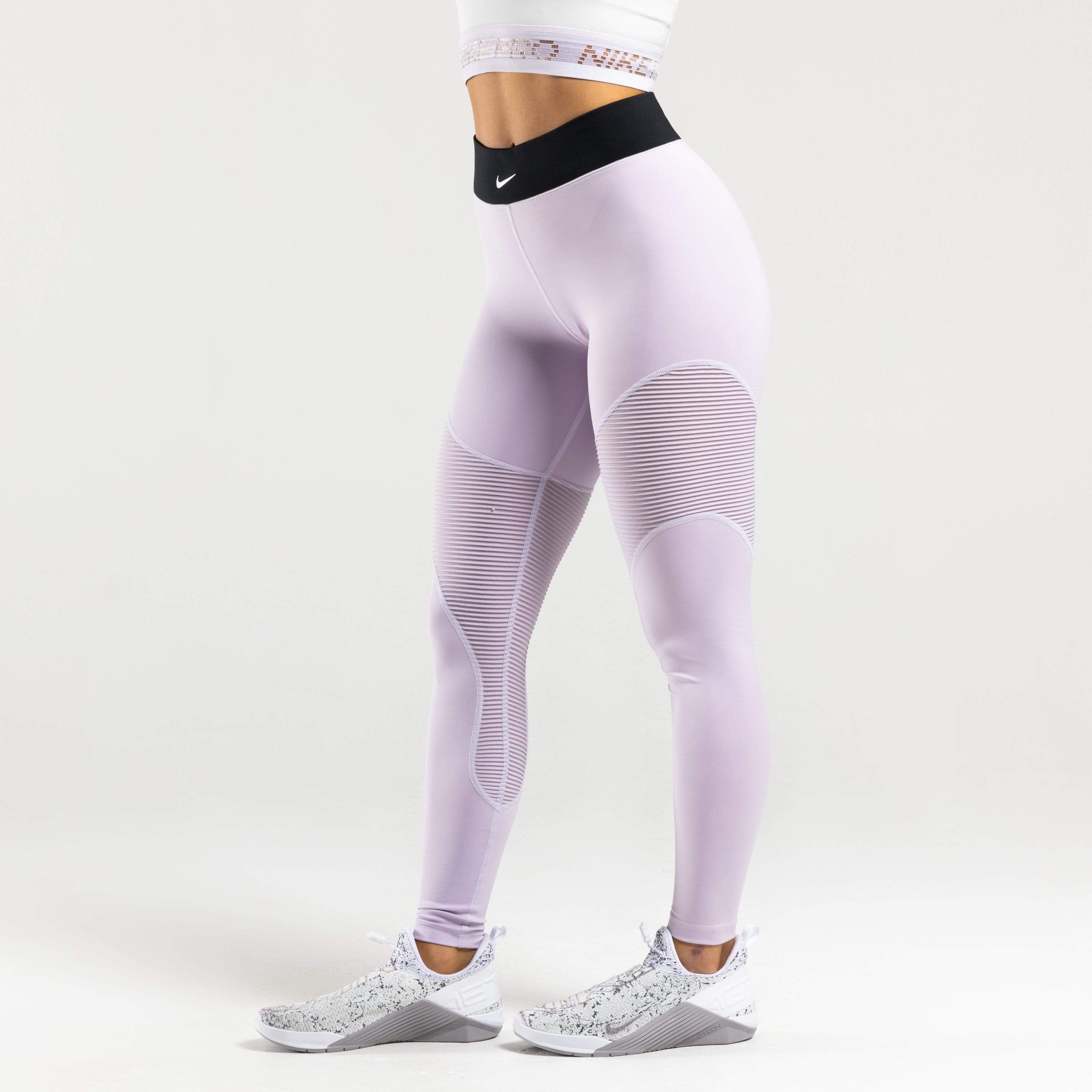 nike pro purple leggings