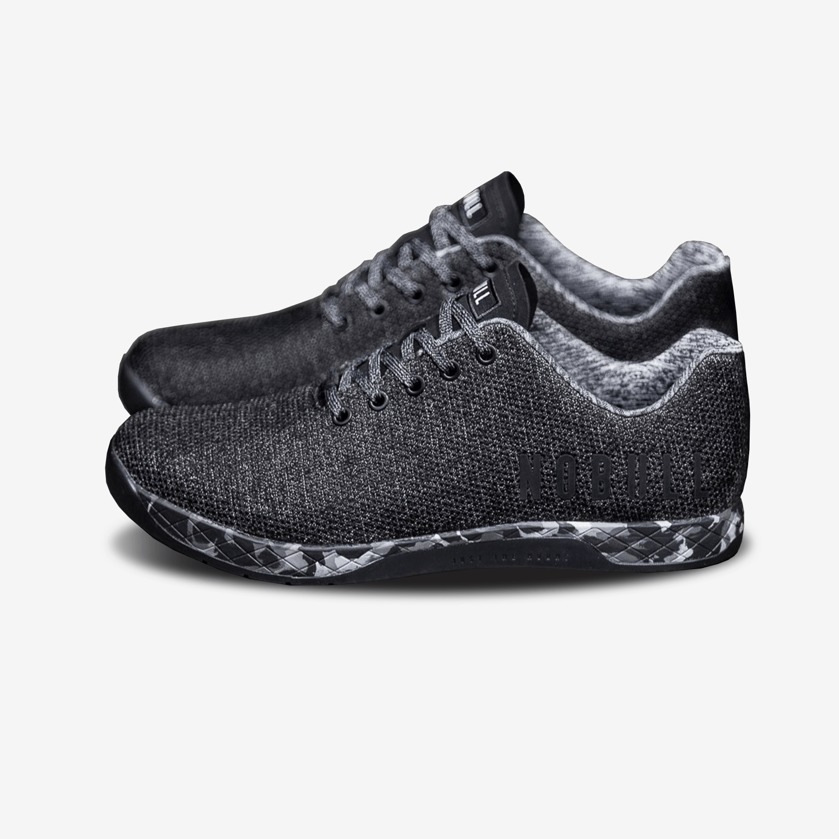 nobull black heather granite trainer